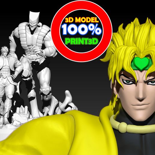 【NEW限定品】 Dio 🗺️ brando 3d - Adventure Bizarre JOJO - World the and ピンズ・ピンバッジ・缶バッジ