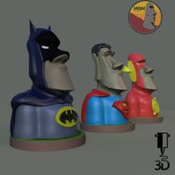 moai1.710-capa.jpg Fichier STL Ligue de justice de Moai・Plan pour imprimante 3D à télécharger