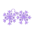 CULTS_SNOWFLAKE 3D.stl SNOWFLAKE with hook - 2 flakes that join together and form a beautiful 3D flake for the Christmas tree