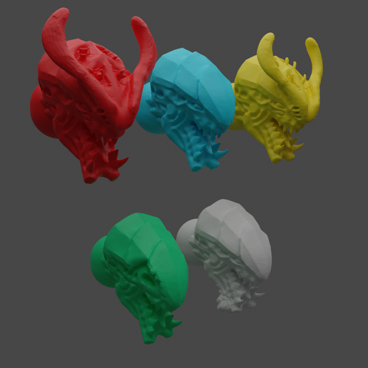 Alternate head variation for different –fexes 3D model