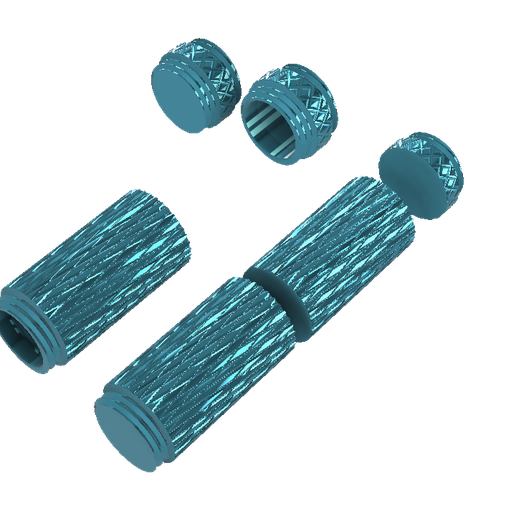 Knurled Circular 90MM FILLET v0.png Conteneur moleté avec extensions