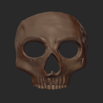 Mask0001.png Printable Skull Mask STL