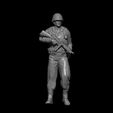 BPR_Render.jpg STL file WW2 AMERICAN SOLDIER WALKING WITH THOMPSON・3D printer model to download