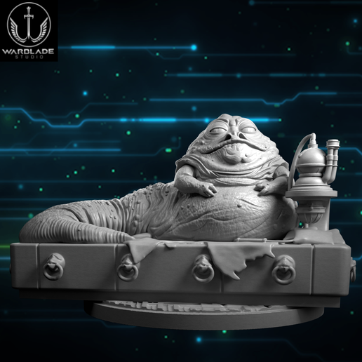 star wars legion jabba the hutt presupported included
