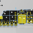 Repulsor-Tank-Left-Side-A-Q.png Custom Imperial Fist Repulsor Tank for 7 Inch Space Marines
