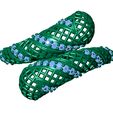 13-3.jpg Anéis femininos Anéis modernos de filigrana com duas cabeças Jóias Anel feminino STL 3DM PrintReady