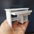 NS awa STL file Mini TRADITIONAL COMPUTER TABLE FOR 1:12 DOLLHOUSE・3D printer model to download, RAIN