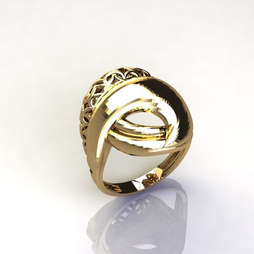 WOMEN PLAIN RING GROUP FTS READY STL 3D PRINT MODEL 3D model