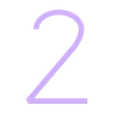 skinnyNumbers2.stl Тонкие минималистичные номера домов