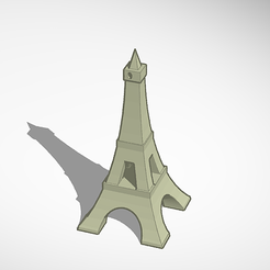 Arquivo de Corte Torre Eiffel 3D Paris 1813