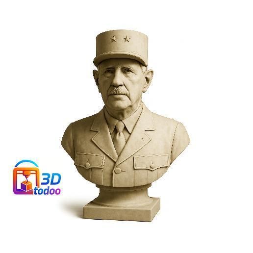 🇫🇷 Charles de Gaulle França・Arquivo STL para Impressão 3D・Cults