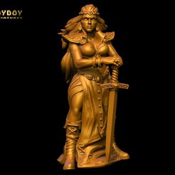 Boudica-toydoy.jpg STL file Boudica-Fantasy women vol 2・3D printable design to download