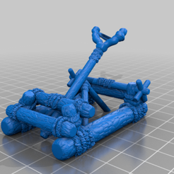 catapult.png Free STL file Ewok Catapult (star wars legion scale)・3D print design to download