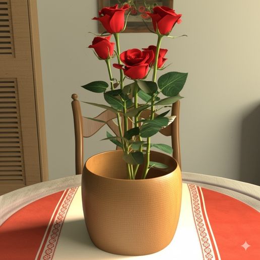 Decorative Wooden Bowl 3D model