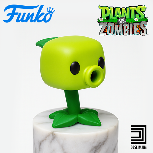 Peashooter - Plants vs Zombies Funko Pop 3D File for 3D printingCults