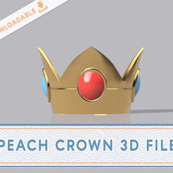 etsy_thumbnail03.jpg Файл STL Корона принцессы Персика・Шаблон для 3D-печати для загрузки
