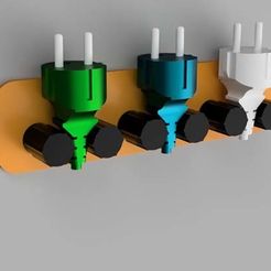 6.jpg STL-Datei Power Plug Holder kostenlos・Vorlage für 3D-Drucker zum herunterladen