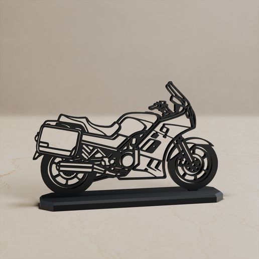 KAWASAKI GTR1000 MOTORCYCLE MODELL STAND DECOR
