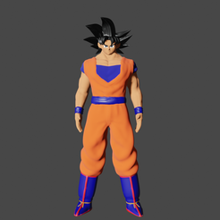 gokufinalrender.png STL file Goku・Template to download and 3D print