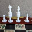 JQA_white_all.jpg Barleycorn Chess Set Inspired by John Quincy Adams' ca.1825 Chess Set