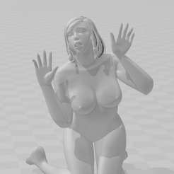 2021-07-04-16_48_22-Window.png STL file naked girl on her knees on tits sticking out her tongue・3D printing model to download