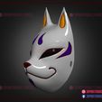 Kitsune_Fox_Mask_3d_print_model_stl_03.jpg Kitsune Fox Mask - Cosplay Costume Halloween
