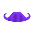 mustache comb logo.stl Mustache comb logo