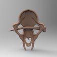ЗАколка Череп.175.jpg 3D model STL Hairpin Skull in primeval style
