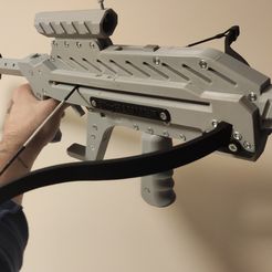 SlingHAMMER - repeating Crossbow Pistol for 6mm 8mm 10mm or 12mm Steel Balls