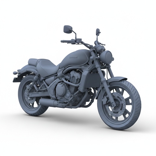 Kawasaki Vulcan S bike model, retro motorcycle STL, motorcycle gift STL, classic motorcycle STL, cafe racer STL, 1:8 motorcycle, scrambler STL, assembly motorcycle STL, MotoGP bike STL, motorcycle keychain STL, print ready motorcycle STL, inline 4 motorcy