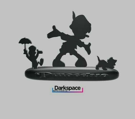 Download STL file Pinocchio with base • 3D printer template • Cults