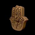 11.jpg Hamsa Hand symbol 3D model relief 04