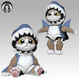 Kitty-Shark-1.png Kitty Shark - Articulated - NO supports needed!