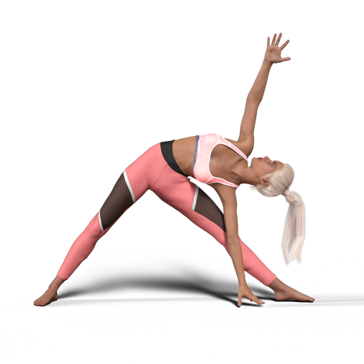 YOGA GIRL 2 3D model