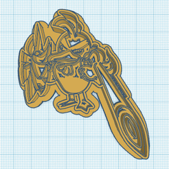 865-Sirfetchd.png STL file Pokemon: Sirfetched Cookie Cutter・Design to download and 3D print