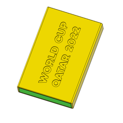 World-Cup-Qatar-2022.png 3D file World Cup Qatar 2022 - Card Holder・3D print model to download, Easy_Print