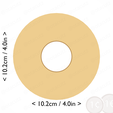donut~4in-cm-inch-cookie.png Donut Cookie Cutter 4in / 10.2cm