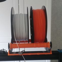 2-2_bobines.jpg Fichier STL gratuit Artillery Sidewinder X1 / Genius - Double spool holder・Objet à télécharger et à imprimer en 3D