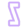 Z_Ucase.stl heinrich - alphabet font - cookie cutter