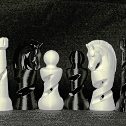 ChessBannerS.png Fichier STL gratuit Jeu d'échecs biologique・Idée pour impression 3D à télécharger