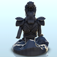104.png Bust of woman with dress and hair in bun (19) - Medieval Fantasy Magic Feudal Old Archaic Saga 28mm 15mm