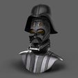 compl-reveal-002.jpg Darth Vader Helmet ROTJ Reveal, stand, Anakin's head and damaged Helmet