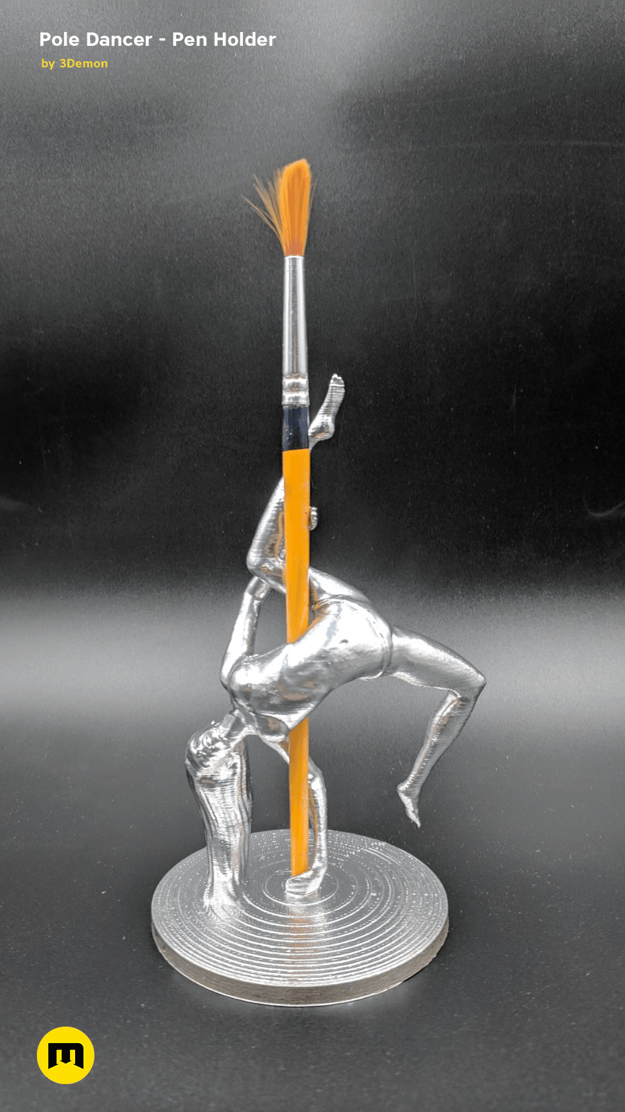 IMG_20190220_103256.png Télécharger le fichier STL Pole Dancer - Porte-stylo • Objet pour imprimante 3D, 3D-mon
