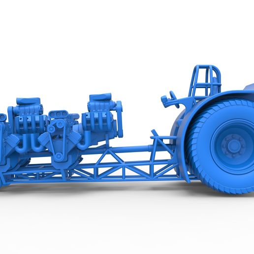 57.jpg Diecast Pulling tractor with 6 engines V8 Version 2 Scale 1:25