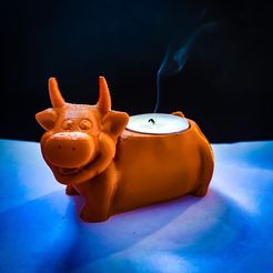 IMG_4040.jpeg Fichier STL Candle Cow・Modèle à télécharger et à imprimer en 3D