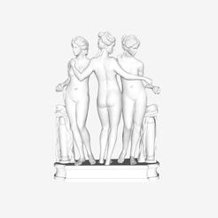 Capture d’écran 2018-09-21 à 14.18.05.png Бесплатный STL файл The Three Graces at The Louvre, Paris・Дизайн 3D-принтера для скачивания