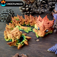 fbnhfd.png Baby Autumn Dragon, Artuculating Print in Place, Cinderwing3D, No Supports, Fall Baby Dragon
