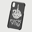 Case Iphone X y XS Fuck you.png Case Iphone X/XS Fuck you