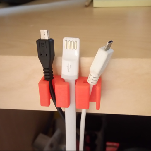 USB Cord Holder 3D model preview