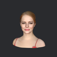 model-5.png Emma Stone-bust/head/face ready for 3d printing